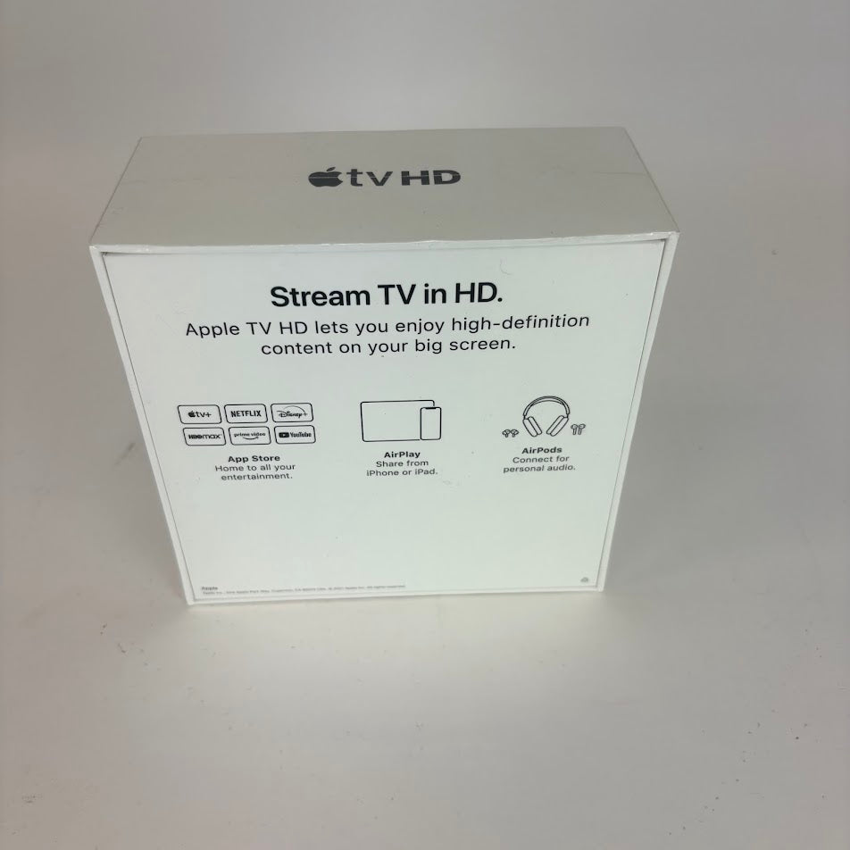 New Apple TV HD 32GB Digital HD Media Streamer MHY93LL/A WiFi + Ethernet
