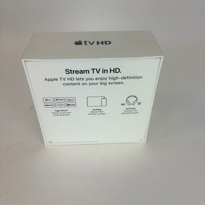 New Apple TV HD 32GB Digital HD Media Streamer MHY93LL/A WiFi + Ethernet
