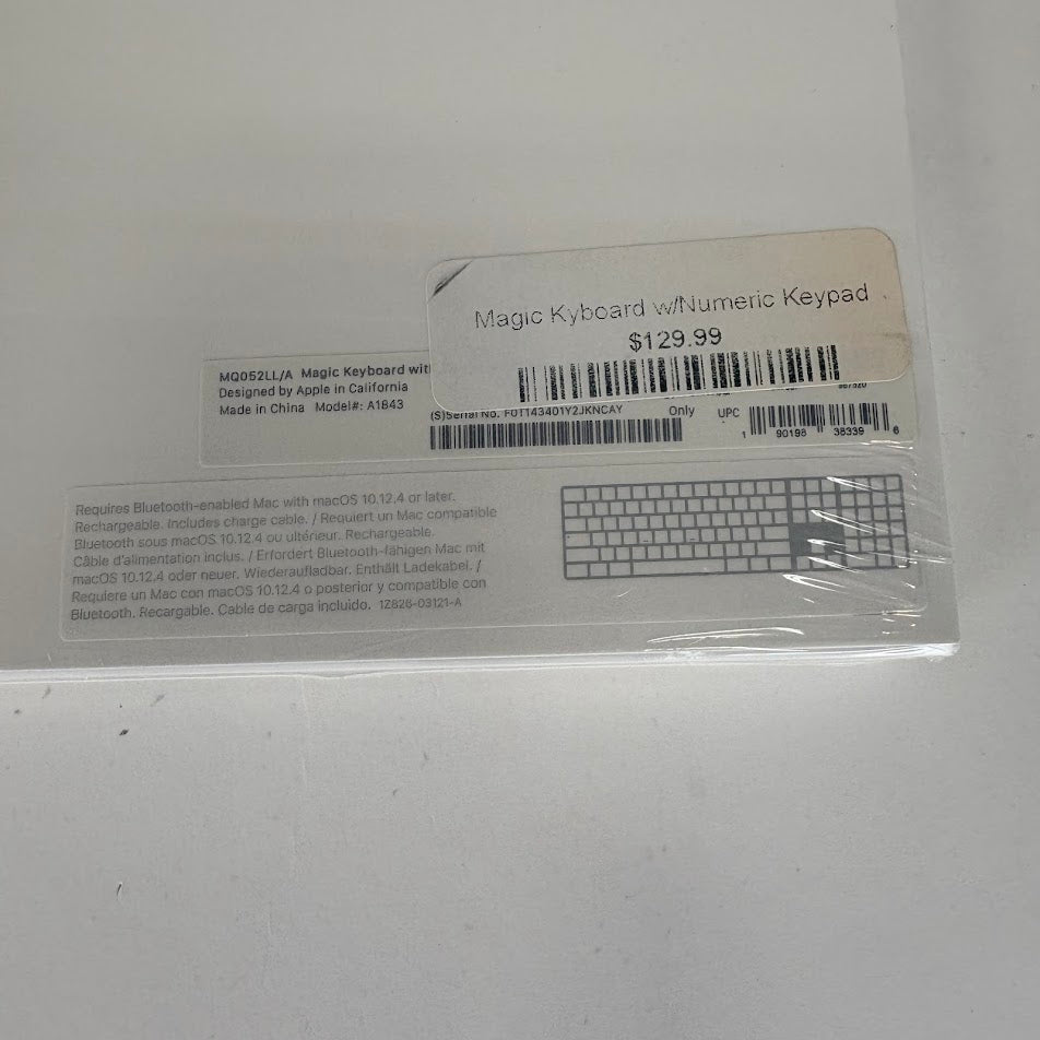 New Apple Magic Keyboard with Numeric Keypad A1843 Silver