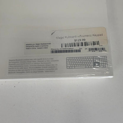 New Apple Magic Keyboard with Numeric Keypad A1843 Silver